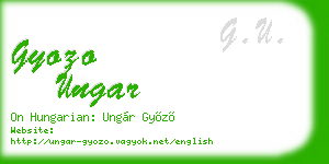 gyozo ungar business card